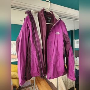 Purple NorthFace Venture Triclimate Jacket
